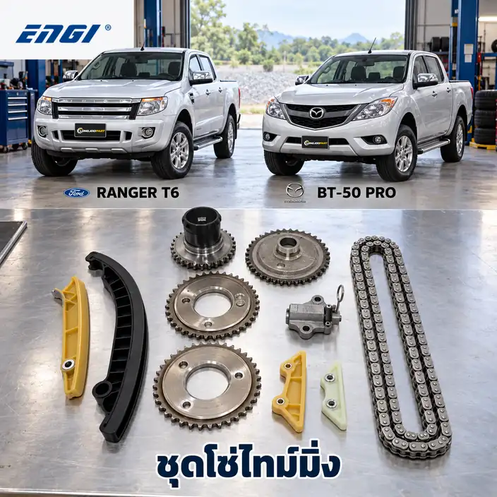 ชุดโซ่ไทม์มิ่ง ENGI ECK-MZ031S — ชุดโซ่ไทม์มิ่ง+เฟือง P4AT Ranger 2.2 ปี 2012, BT50 Pro