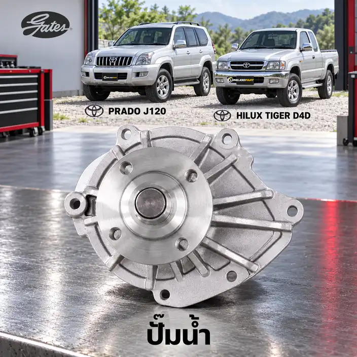 ปั๊มน้ำ GATES GWP-0005 — ปั๊มน้ำ 1KZ Prado J120, 1KD Hilux Tiger