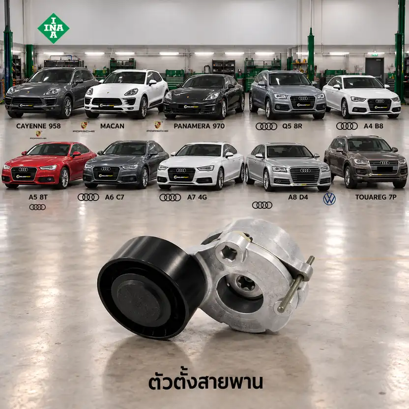 ตัวตั้งสายพาน INA 534 0470 10 — ชุดตั้งสายพาน Cayenne 3.0D, Macan, Panamera, Q5 A4-8, Touareg