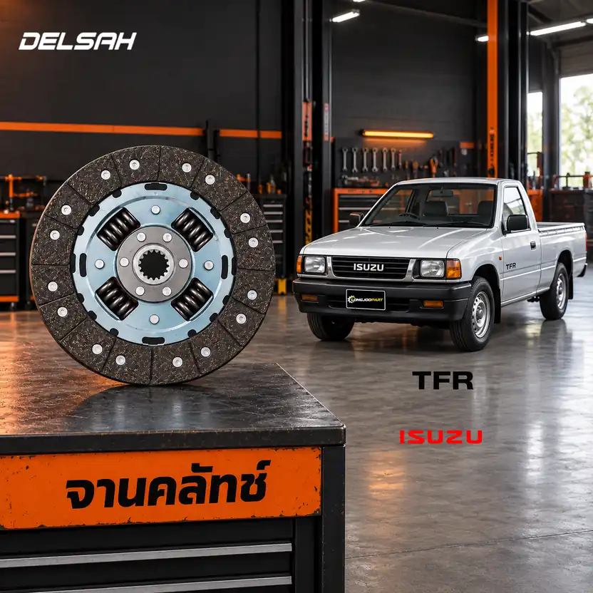จานคลัทช์ DELSAH TL0180C — จานคลัทช์ 9.5นิ้ว 24T 4JB1-T TFR2800