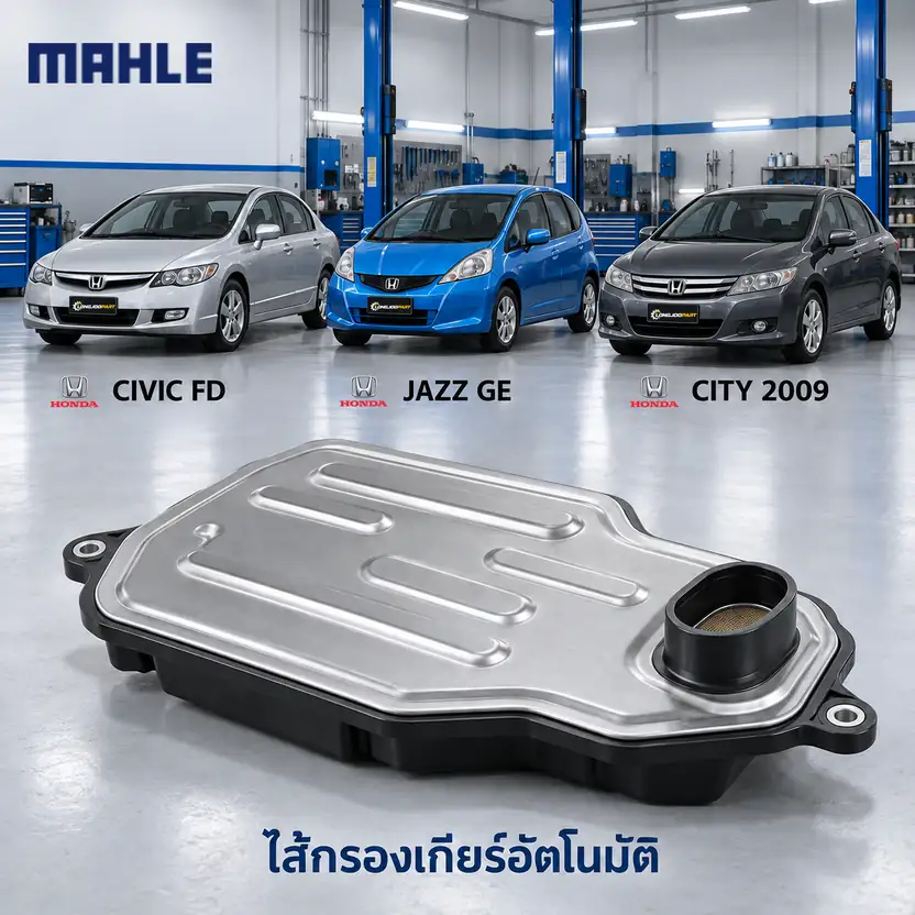 ไส้กรองเกียร์อัตโนมัติ MAHLE รหัส HX 382 — กรองเกียร ์Civic 1.8 ปี 2006, Jazz City ปี 2008, 25420RPC003