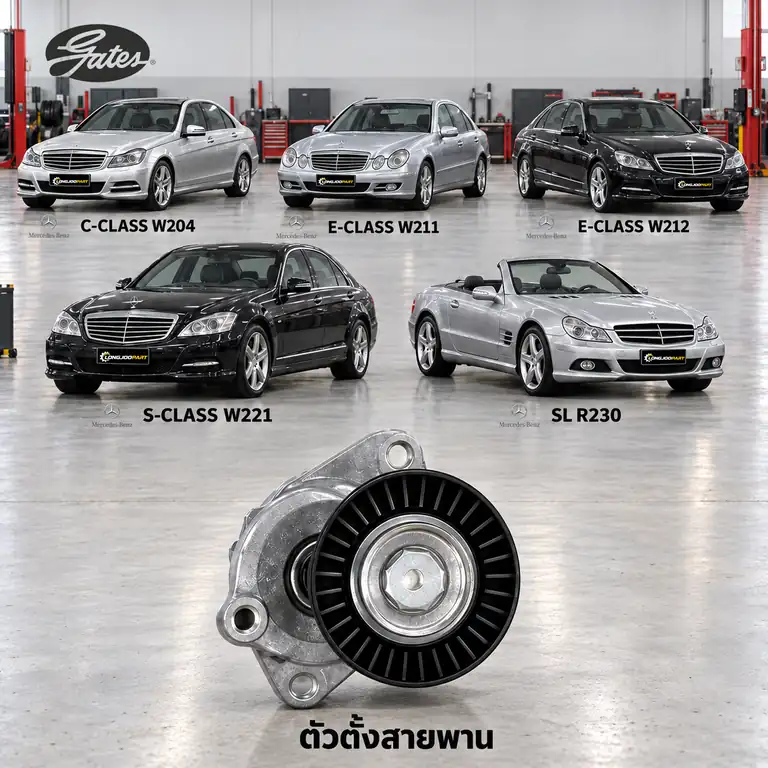 ตัวตั้งสายพาน GATES T38390 — ชุดตั้งสายพาน M156 W204 C63 W211-2 E63 W221 R230