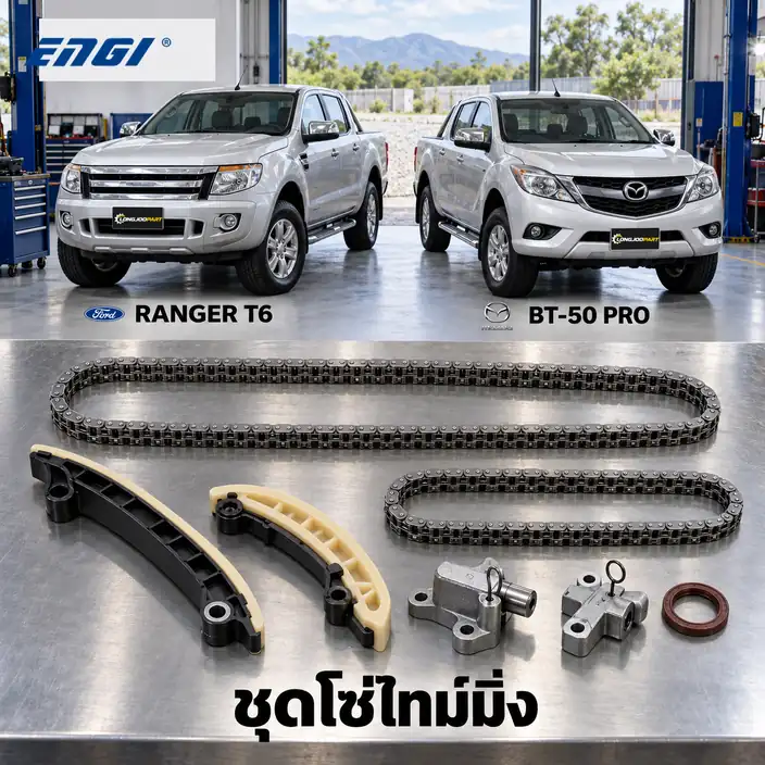 ชุดโซ่ไทม์มิ่ง ENGI ECK-01420-1 — ชุดโซ่ไทม์มิ่ง P4AT Ranger 2.2 ปี 2012, BT50 Pro +โซ่ปั๊มนมค.