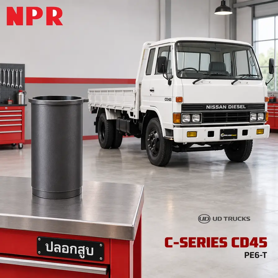 ปลอกสูบ NPR — PE6-T บ่า144มม./ ด า