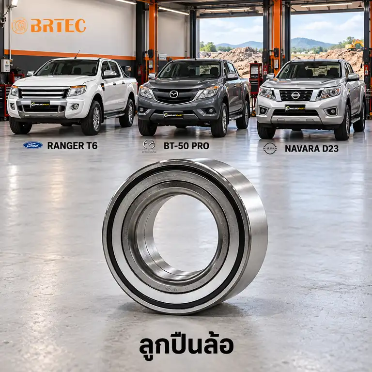 ลูกปืนล้อ BRTEC รหัส 962286A — ลูกปืนล้อหลงั ABS Ranger T6 BT50 Pro Y12, Navara NP300 D23