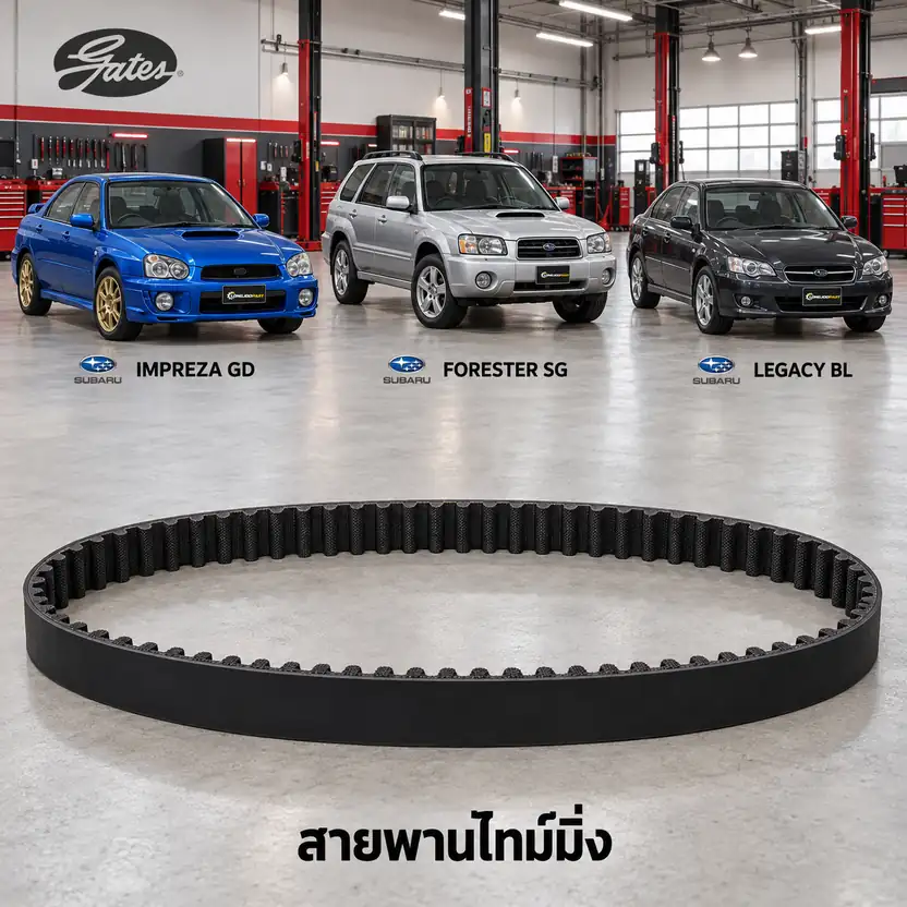 สายพานไทม์มิ่ง GATES T304 — EJ16 EJ20 EJ25 Impreza, Forrester, Legacy