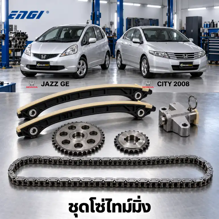 ชุดโซ่ไทม์มิ่ง ENGI ECK-00907 — ชุดโซ่ไทม์มิ่ง+เฟือง L15A7 Jazz GE GK, City ปี 2009