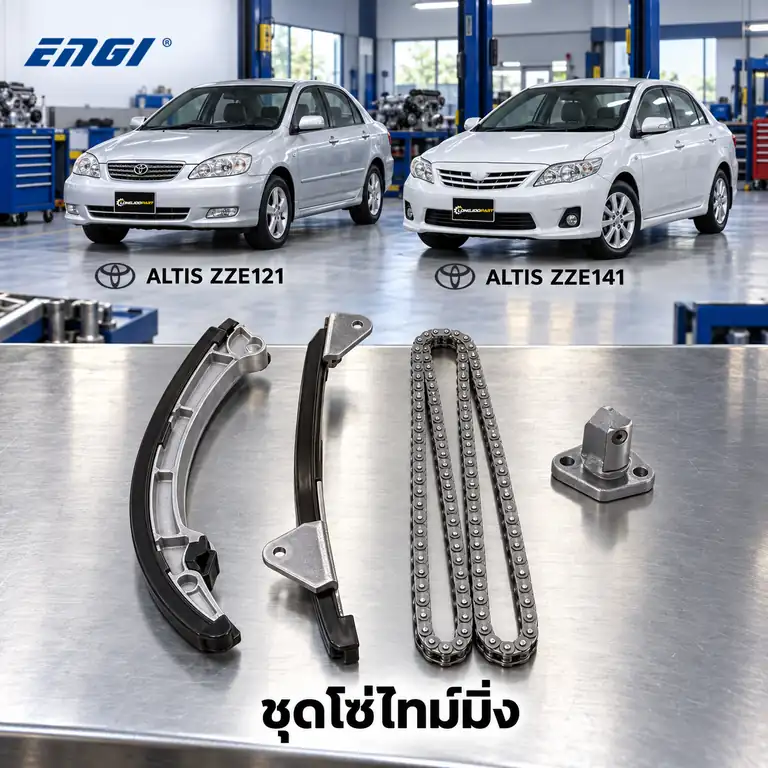 ชุดโซ่ไทม์มิ่ง ENGI ECK-TY007N — ชุดโซ่ไทม์มิ่ง 1-3ZZ-FE Altis ZZE12# ZZE14#