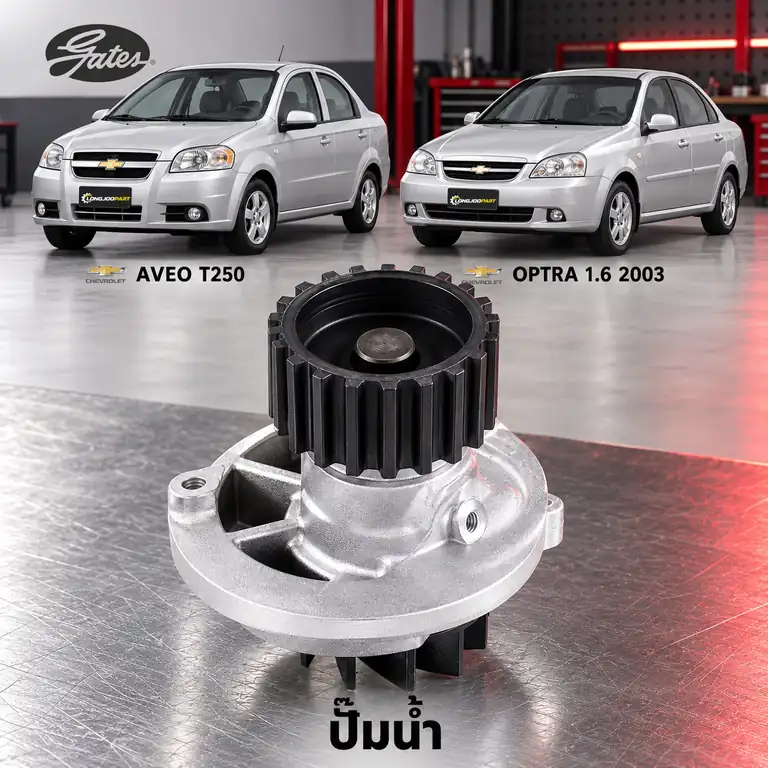 ปั๊มน้ำ GATES GWP-0139 — ปั๊มน้ำ F14 Aveo 1.4, LXT Optra 1.6 ปี 2003
