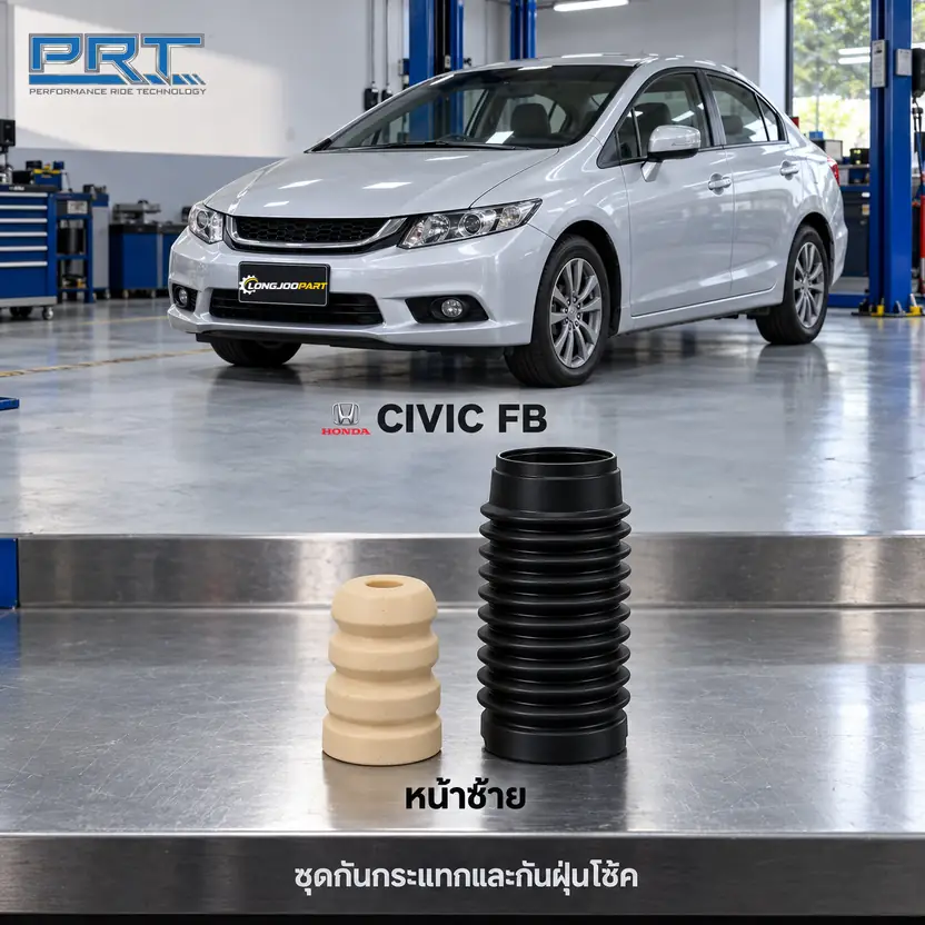ชุดกันกระแทกและกันฝุ่นโช้ค PRT รหัส 625-0315 — กัน กระแทก+กัน ฝ่นุ หน้าซา้ย HON Civic FB ปี 2013