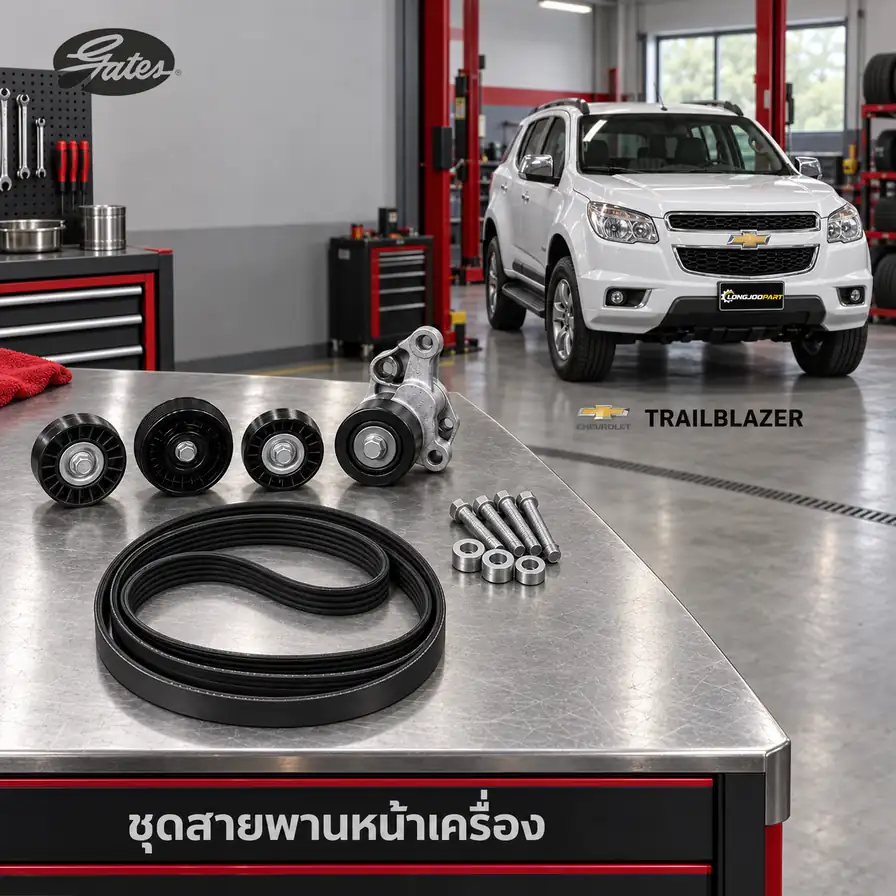 ชุดสายพานหน้าเครื่อง GATES ACK-6PK2825-K1 — ชุด 6PK2825 XLD Trailblazer ปี 2012
