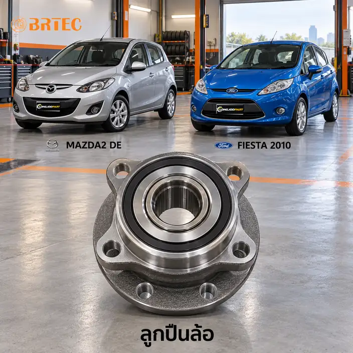 ลูกปืนล้อ BRTEC รหัส 991602A — ดมุ +ลูกปืนล้อหลงั ABS Mazda 2 Y09, Fiesta