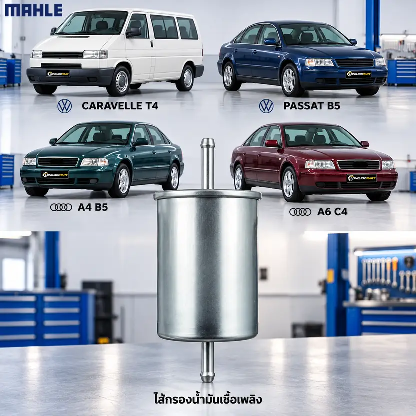 ไส้กรองน้ำมันเชื้อเพลิง MAHLE รหัส KL 2 — Caravelle 2.0/2.5/2.8 T4, Passat, A4, A6