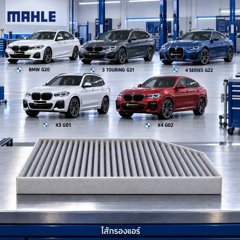 ไส้กรองแอร์ MAHLE รหัส LAK 1398 — 3 (G20 G21) 4 (G22) X3 (G01) X4 (G02)