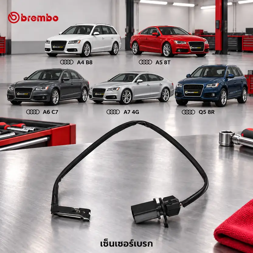เซ็นเซอร์เบรก BREMBO รหัส A00484 — A4-7, Q5 (8RB) ปี 2008