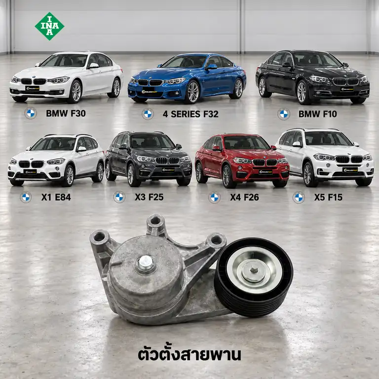 ตัวตั้งสายพาน INA 534 0535 10 — ชุดตั้งสายพาน N20 F30 F32 F10 E84 F25 F26 F15