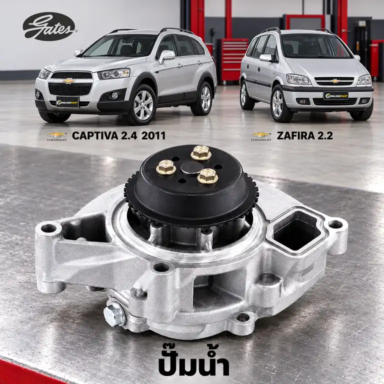 ปั๊มน้ำ GATES GWP-0258 — ปั๊มน้ำ A24XE Captiva 2.4 ปี 2011, Zafira 2.2