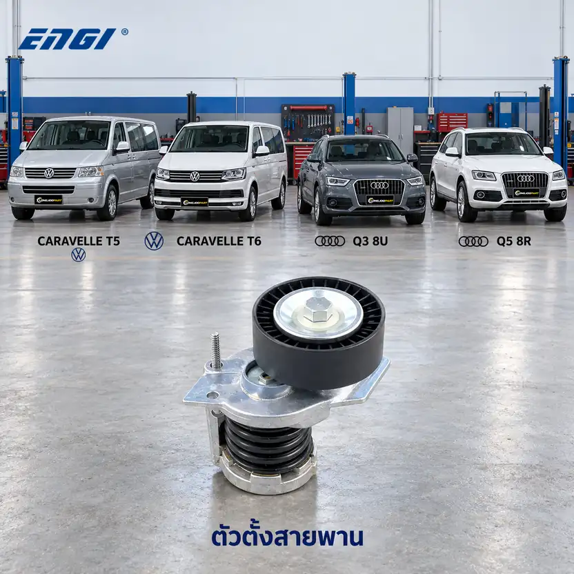 ตัวตั้งสายพาน ENGI EG90806 — ชุดตั้งสายพาน 2.0TDI T5 T6, Q3 Q5