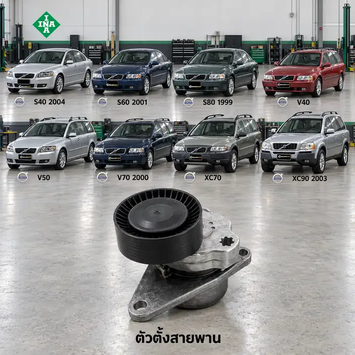 ตัวตั้งสายพาน INA 534 0103 10 — ชุดตั้งสายพาน S40-80 V40-70 XC70-90