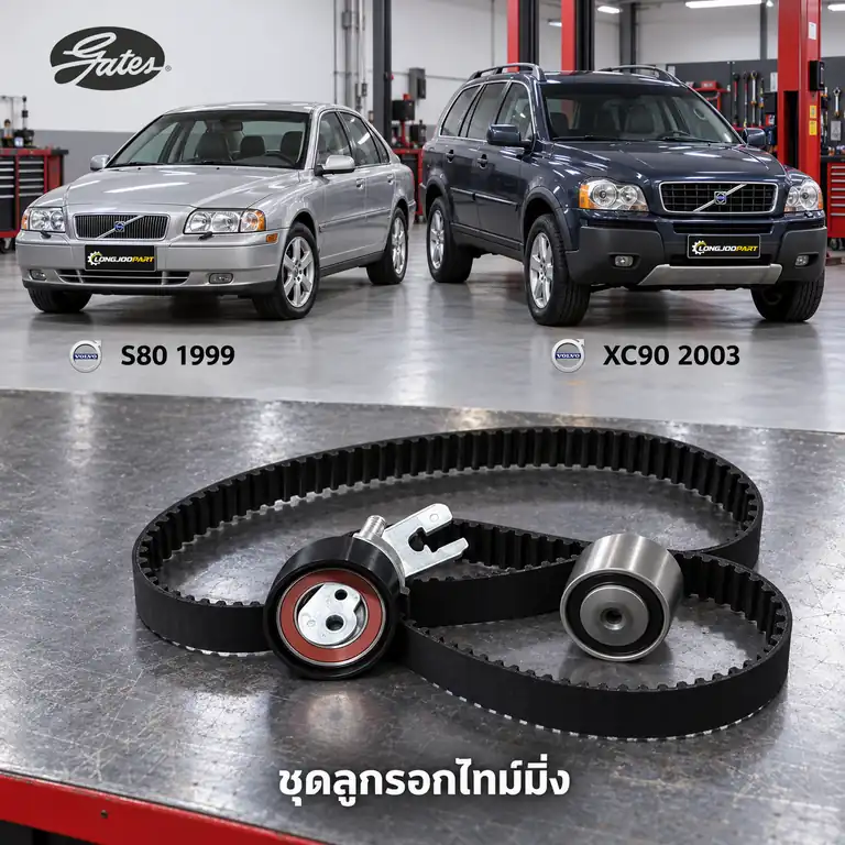 ชุดลูกรอกไทม์มิ่ง GATES K025553XS — ชุดลูกรอกไทม์มิ่ง B6294 S80 XC90 2.9 T6 ปี 2003