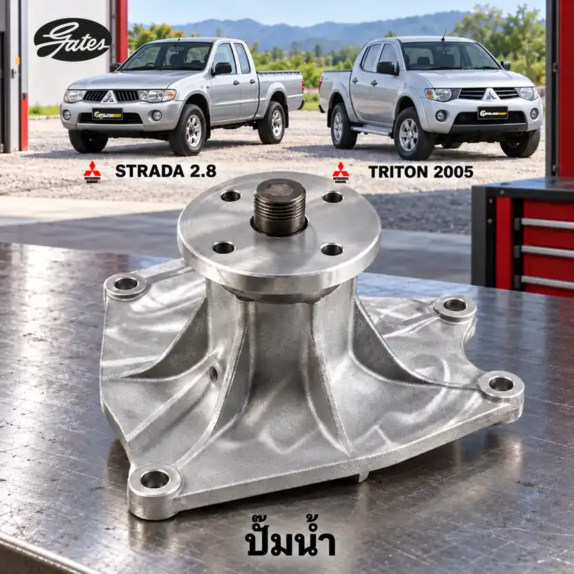 ปั๊มน้ำ GATES GWP-0078 — ปั๊มน้ำ 4M40 Strada 2.8, 4M41 Triton 3.2