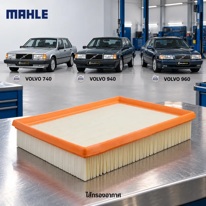 ไส้กรองอากาศ MAHLE รหัส LX 443 — 740 940 960 รุ่น เก่า