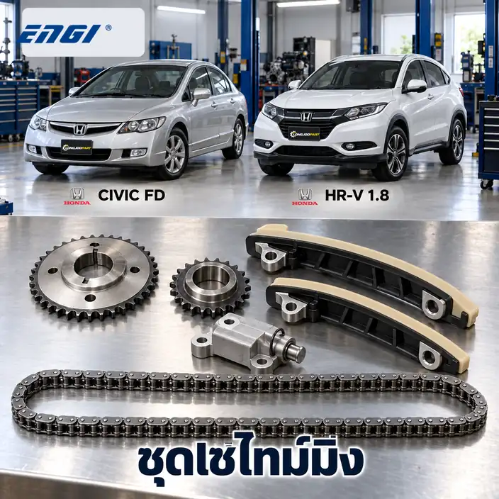 ชุดโซ่ไทม์มิ่ง ENGI ECK-00909 — ชุดโซ่ไทม์มิ่ง+เฟือง R18A Civic FD ปี 2006, R18Z HRV