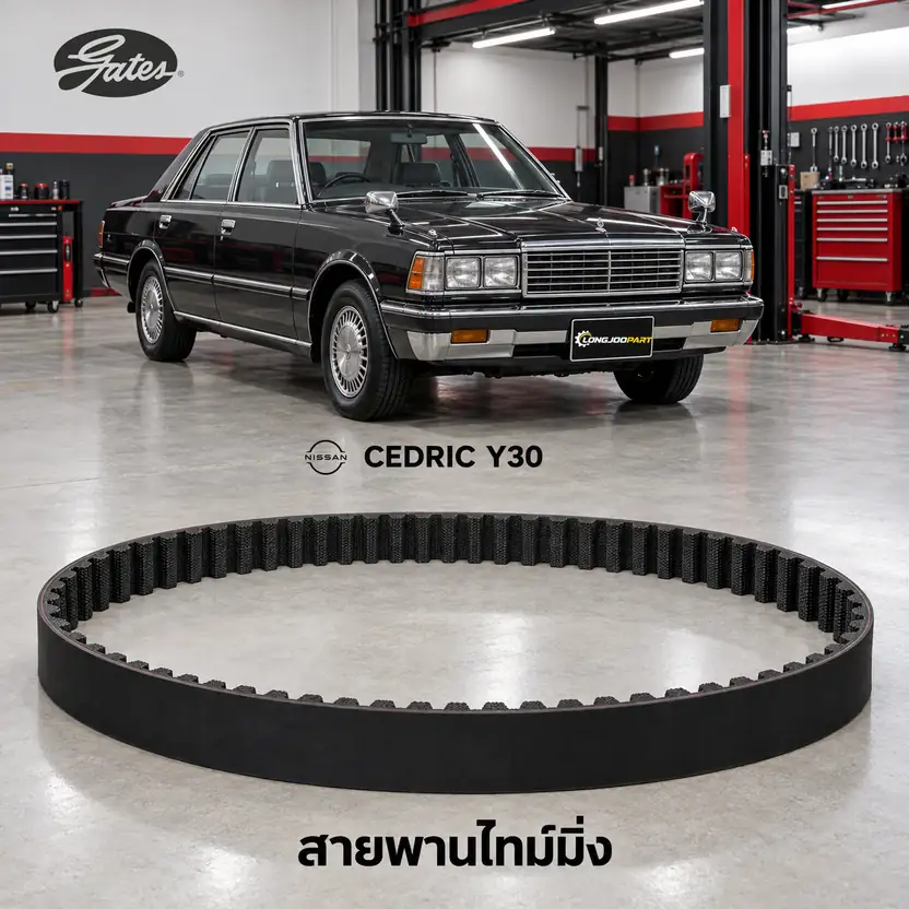 สายพานไทม์มิ่ง GATES T104 — เหลี่ยม VG30 Cedric Y30