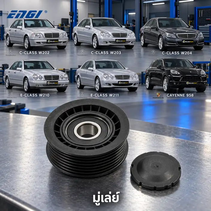 มู่เล่ย์ ENGI EG50233 — มู่เลย์ 6ร่อง M112-3 M272 OM646 W202-4 W210-1, Ssangyong, Cayenne 3.0D
