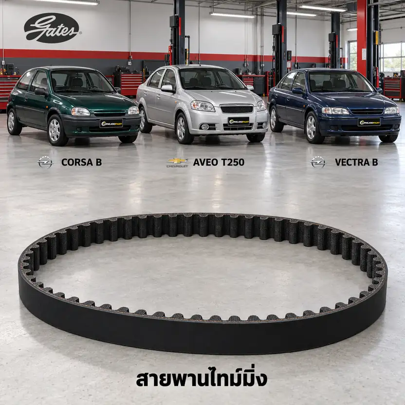 สายพานไทม์มิ่ง GATES T203 — Corsa, Aveo T200 ปี 2002, Vectra