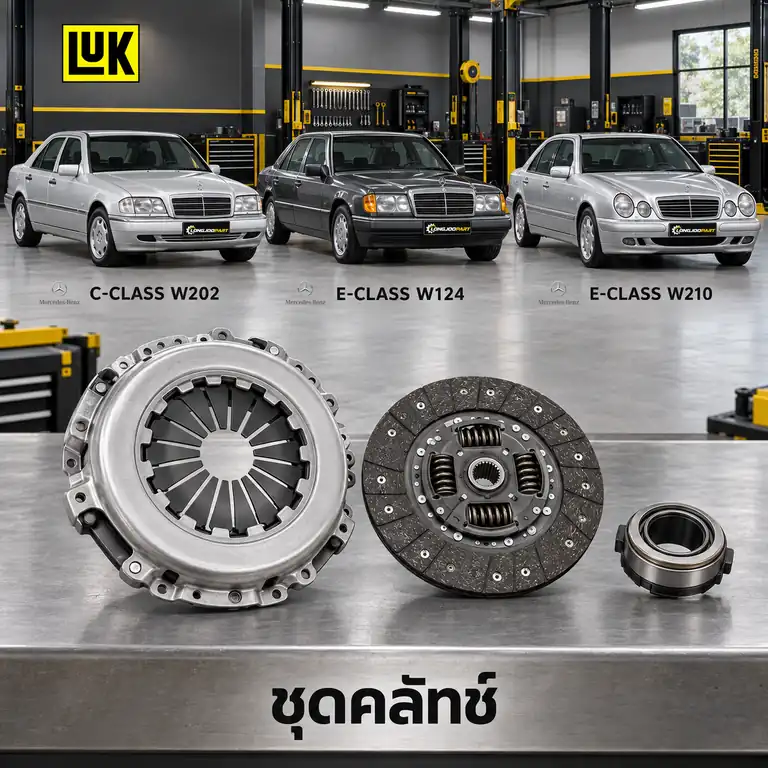 ชุดคลัทช์ LUK 622 2154 00 — ชุดคลัทช์+ลูกปืน M111 W202 C180-200 E124 W210