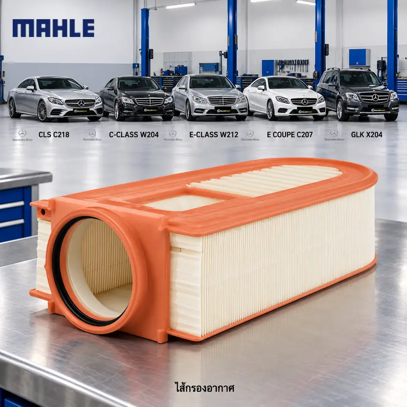 ไส้กรองอากาศ MAHLE รหัส LX 1686-1 — MB / OM651 / C218 W204 W212 A/C207 X204