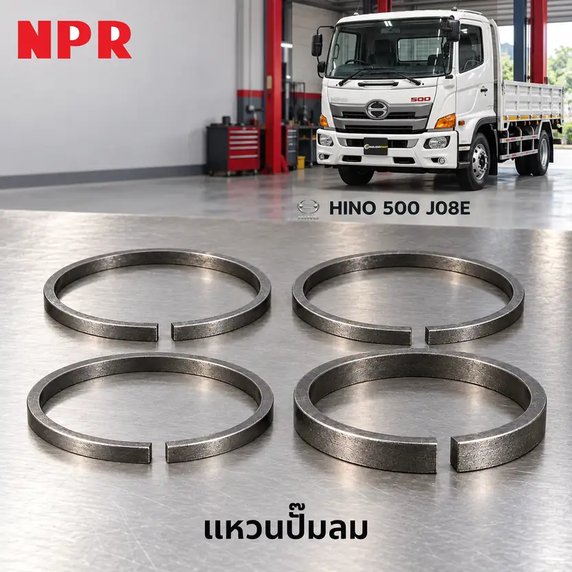 แหวนปั๊มลม NPR J08E 500 series Size STD — YWS06011