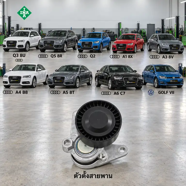ตัวตั้งสายพาน INA 534 0552 10 — ชุดตั้งสายพาน 1.6-2.0TDI Q3 Q5 Q2 A1-A6, Golf