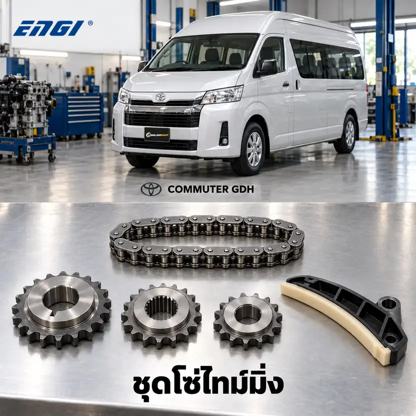 ชุดโซ่ไทม์มิ่ง ENGI ECK-01826 — ชุดโซ่เพลาปั๊ม+เฟือง 27ข้อ 1GD Commuter GDH30 GDH322