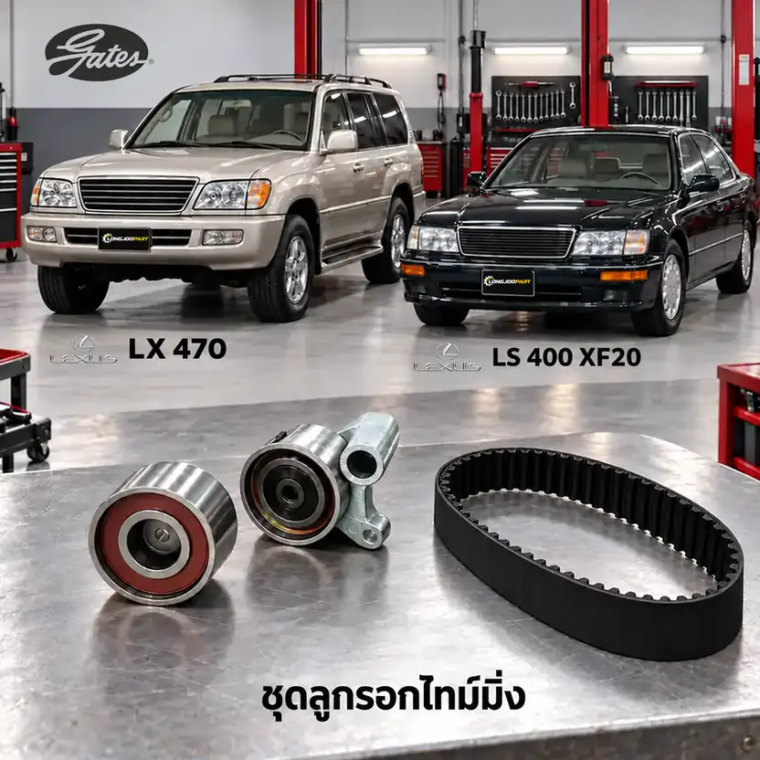 ชุดลูกรอกไทม์มิ่ง GATES K01T298 — ชุดลูกรอกไทม์มิ่ง 2UZ Prado 4.7, LX470, 1UZ LS400 UCF20-30
