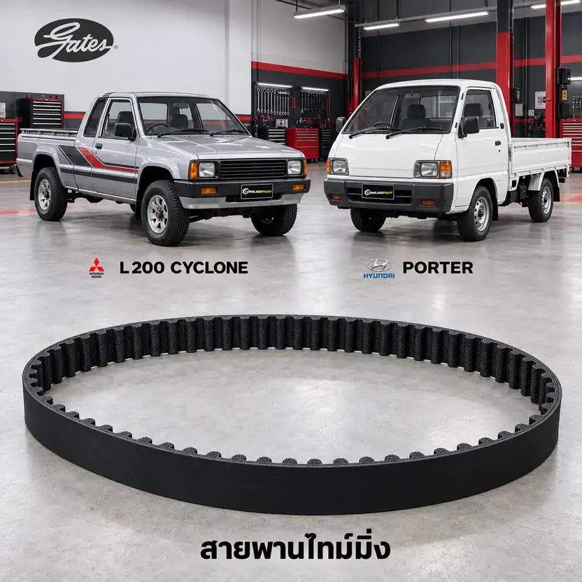 สายพานไทม์มิ่ง GATES T711 — 4D55-56 8V L200 Cyclone ปี 1987, Porter 2.5