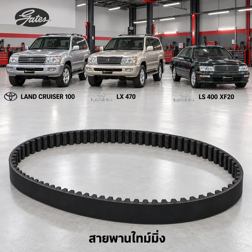 สายพานไทม์มิ่ง GATES T298 — 2UZ Prado 4.7, LX470, 1UZ LS400 UCF20-30