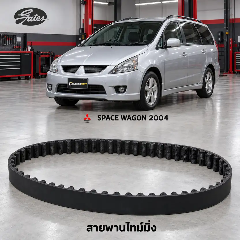 สายพานไทม์มิ่ง GATES T332 — 4G69 Spacewagon 2.4 NA4A ปี 2004