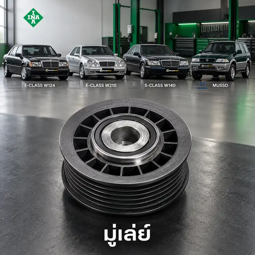 มู่เล่ย์ INA 532 0027 10 — มู่เลย์ 6ร่อง M104 W124 W210 W140, Musso
