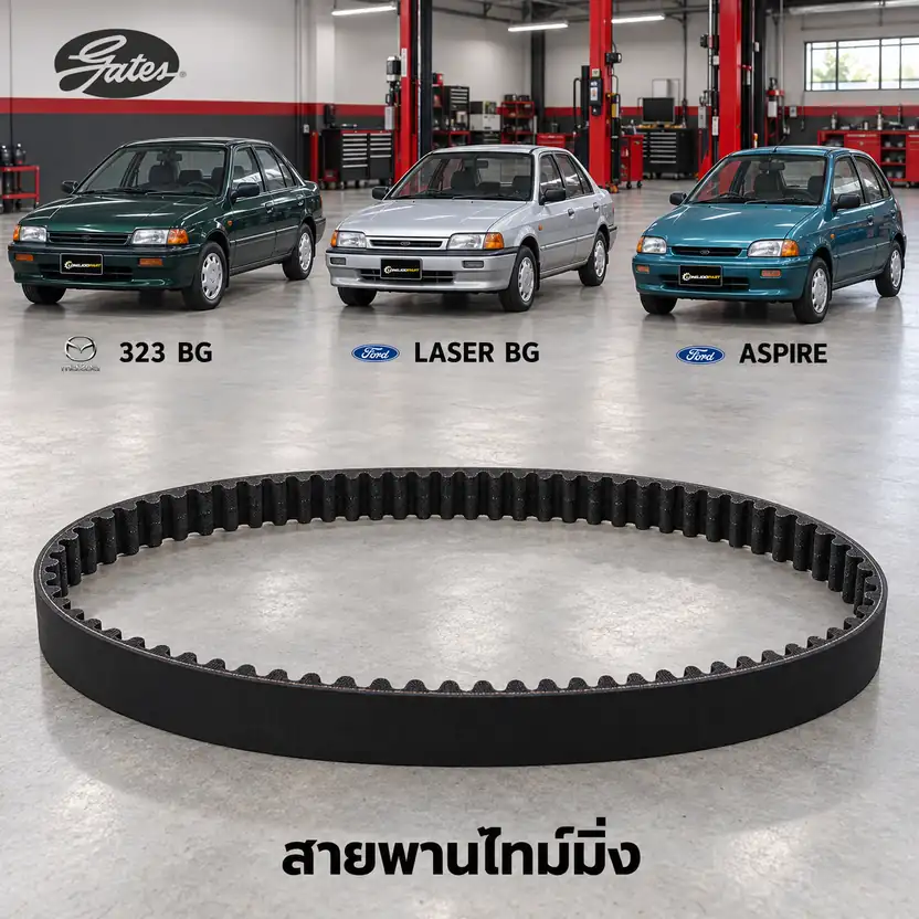 สายพานไทม์มิ่ง GATES T1206 — B3 B5 B6 Familia, 323, Laser, Aspire