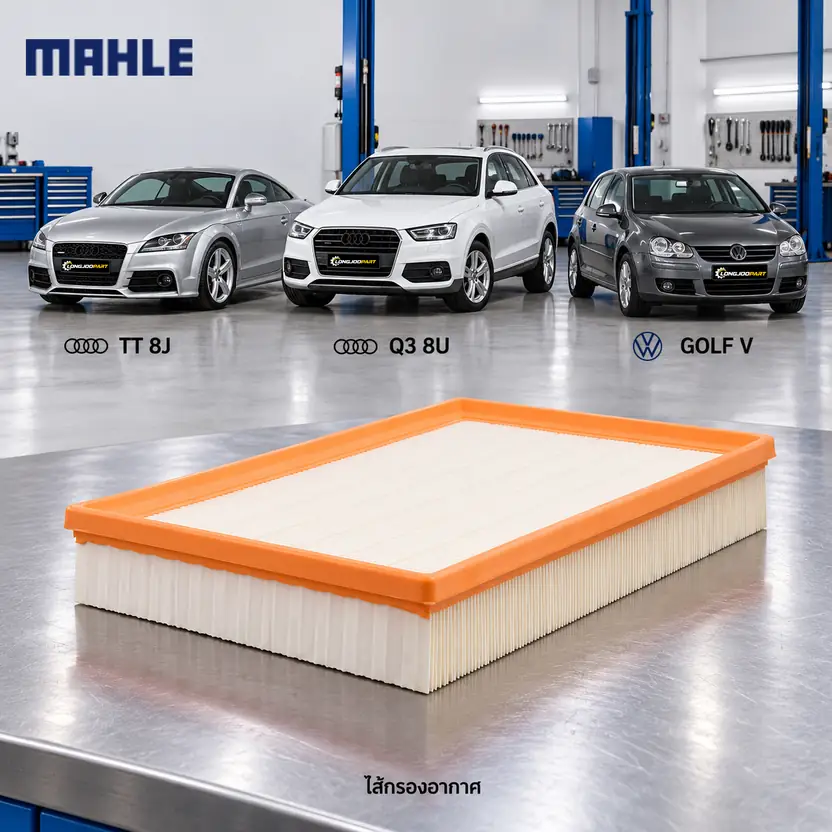 ไส้กรองอากาศ MAHLE รหัส LX 1500 — TT TTS ปี 2008, Q3 2.5 TFSI, Golf 3.2