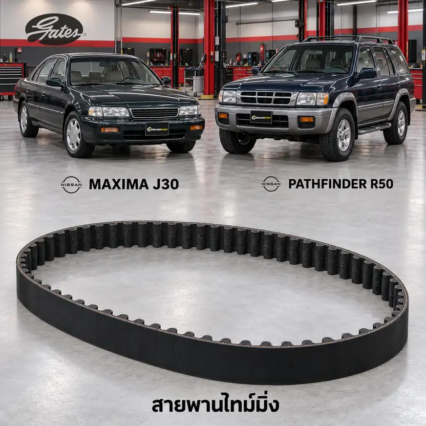 สายพานไทม์มิ่ง GATES T1195 — กลม VG30-33 Maxima, Pathfinder