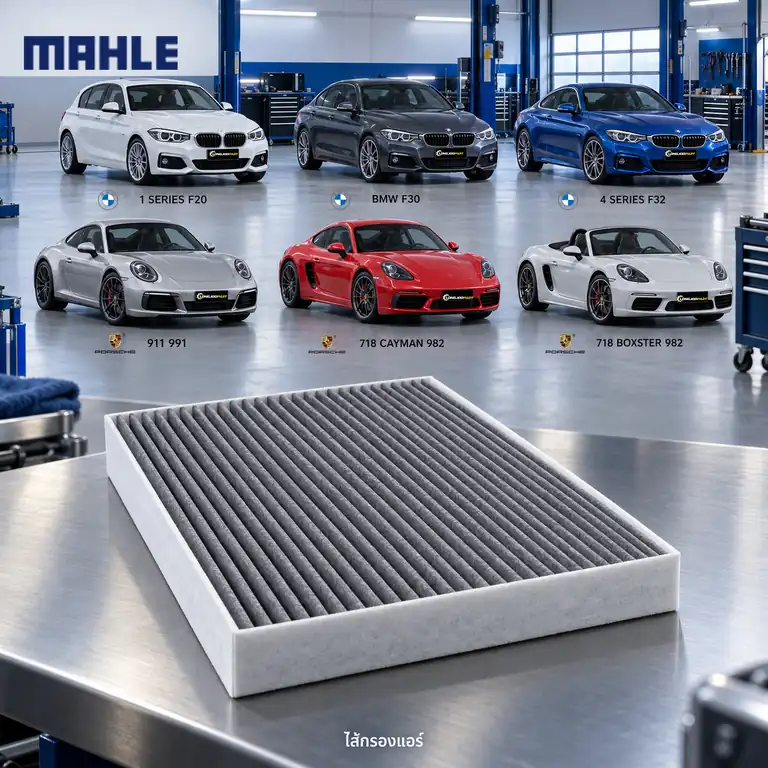ไส้กรองแอร์ MAHLE รหัส LAK 812 P — 1 (F20) 3 (F30) 4 (F32), ใน 911 Carrera 718 Cayman