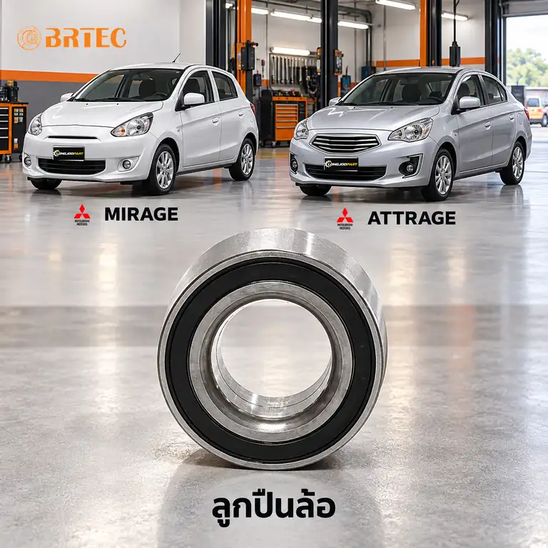 ลูกปืนล้อ BRTEC รหัส 961981A — ลูกปืนล้อหน้า-หลงั ABS Mirage, Attrage Y12