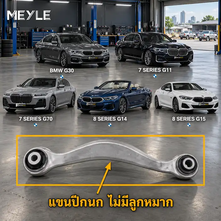 ลูกหมาก MEYLE รหัส 316 035 0020 — BMW ซีรี่ย ์5 (G30, F90) ปี 2016–2023 / BMW ซีรี่ย ์7 (G11, G12) ปี 2015–2022 / BMW ซีรี่ย ์7 (G70) ปี 2022– / BMW ซีรี่ย ์8 Convertible
