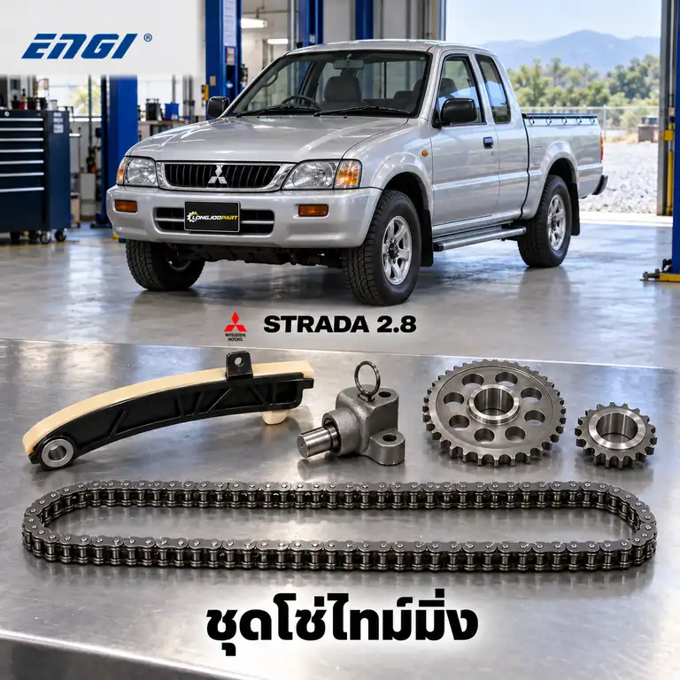 ชุดโซ่ไทม์มิ่ง ENGI ECK-01007 — ชุดโซ่ไทม์มิ่ง+เฟือง 4M40 Strada 2.8 โซ่เดียว