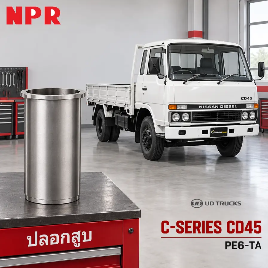 ปลอกสูบ NPR — PE6-TA บ่า144มม./ เงิน