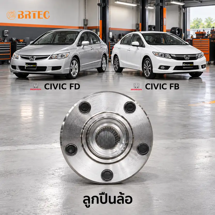 ลูกปืนล้อ BRTEC รหัส 971601 — เสื้อดมุ ล้อหน้า Civic FD 1.8, FB