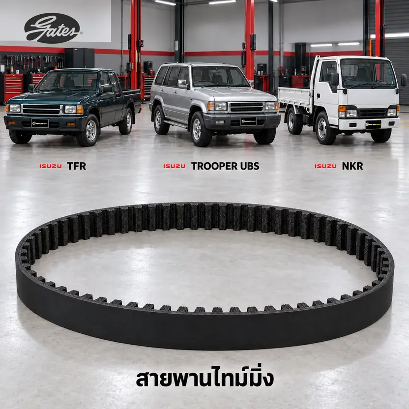 สายพานไทม์มิ่ง GATES T1589 — 4JB1 TFR2800, 4JG2 Trooper, NKR57